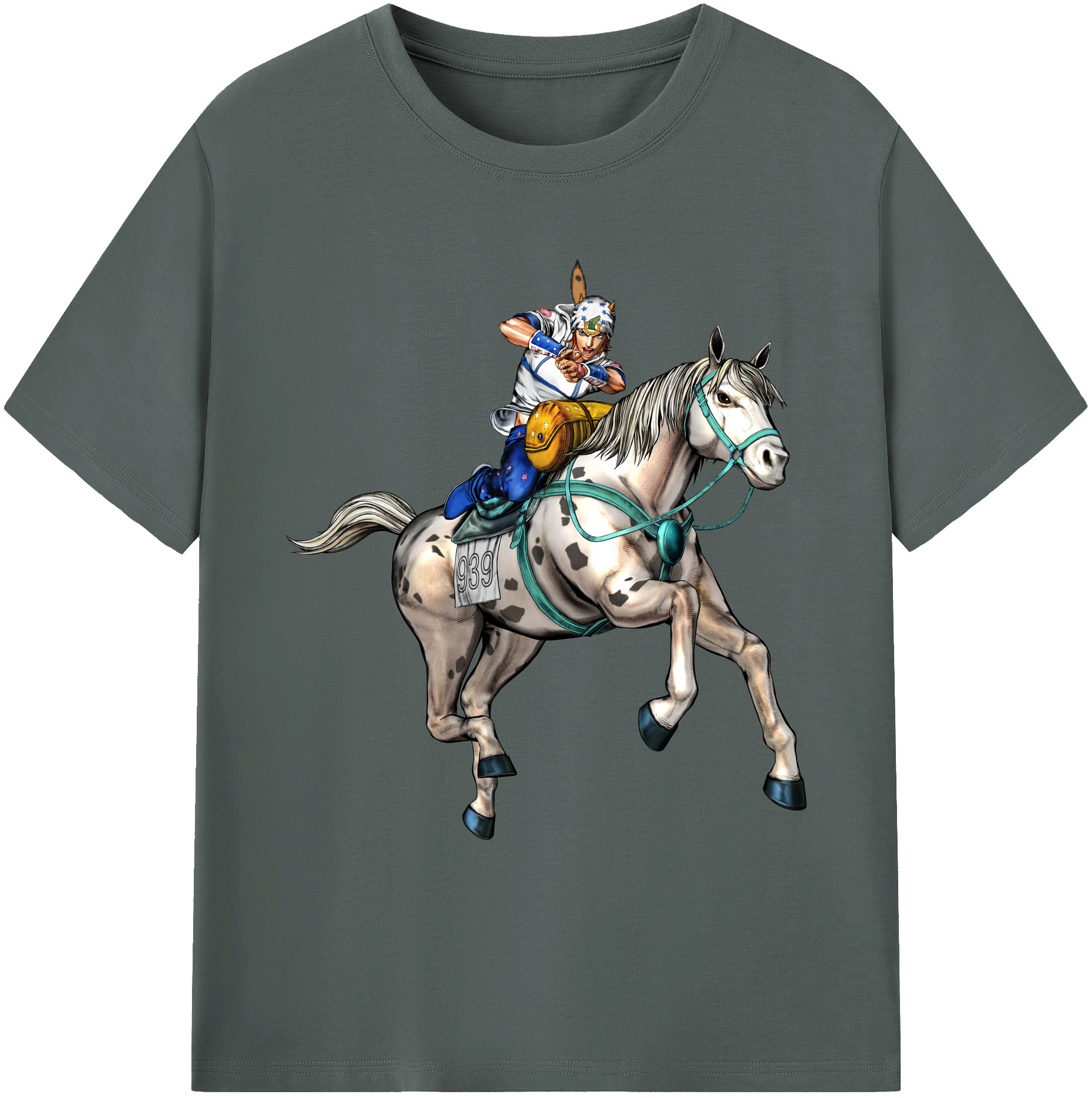 （画像用） ジョジョの奇妙な冒険 ジョナサン?ジョースター JoJo's Bizarre Adventure Jonathan Joestar 綿100％ メンズ半袖Tシャツ｜肌触りやわらか＆通気性